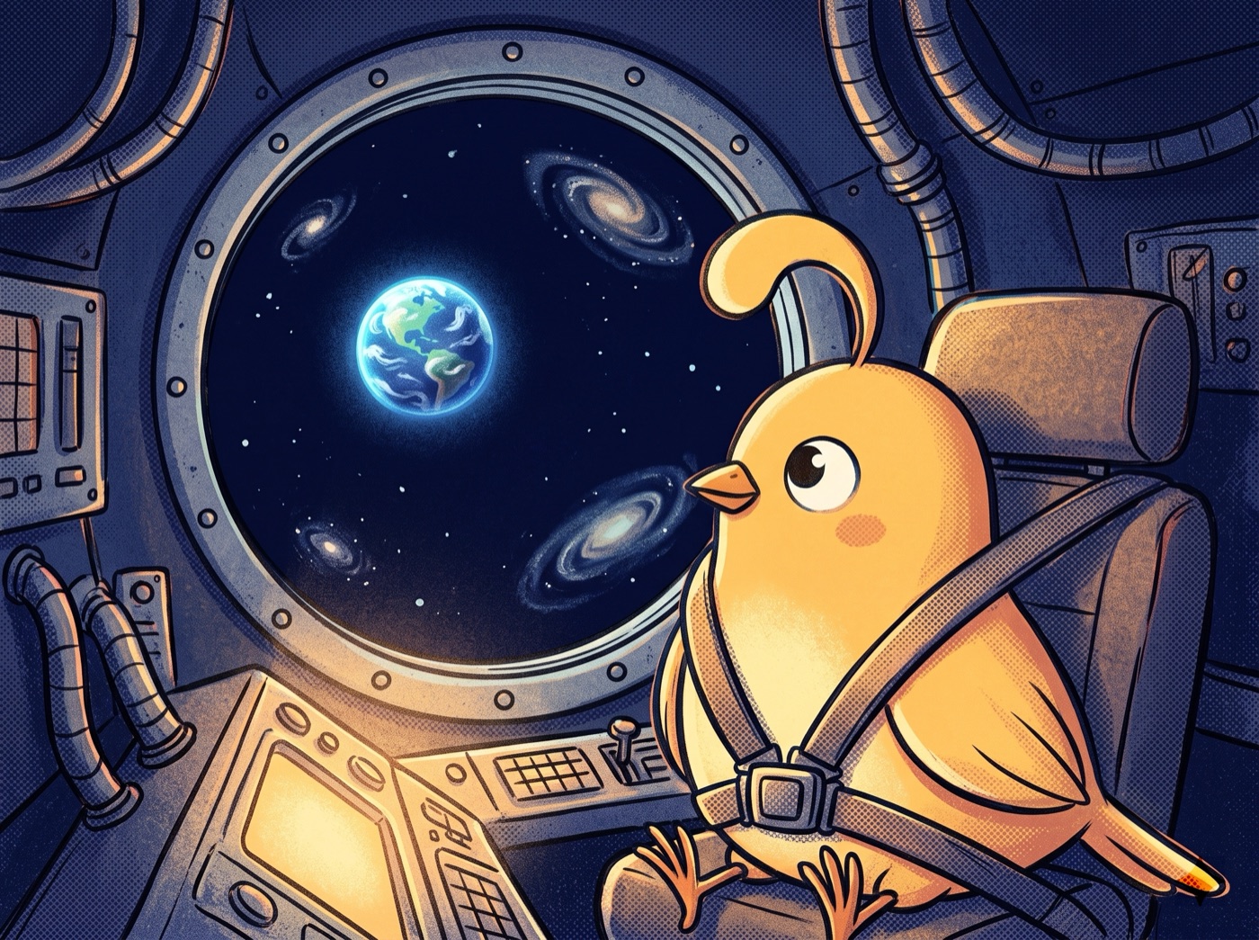 Illustration du troisième soir du voyage jusqu’à la Lune